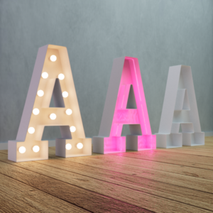 Foam Board Marquee Letter