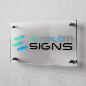 Large Flat Acrylic Sign
