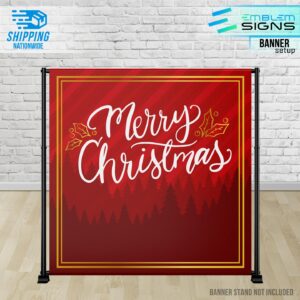 Elegant Fancy Red Christmas Banner
