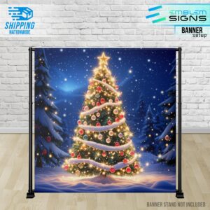 Glowing Christmas Banner
