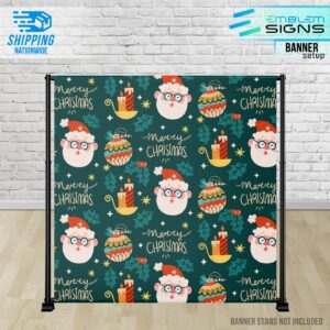 Santa Pattern Banner