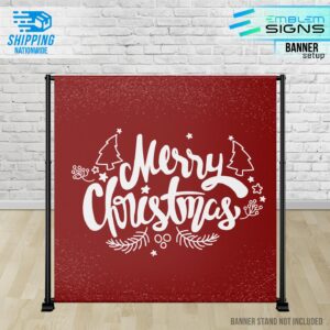 Red Christmas Banner