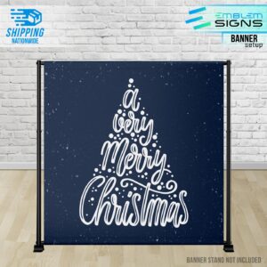 Blue Christmas Banner