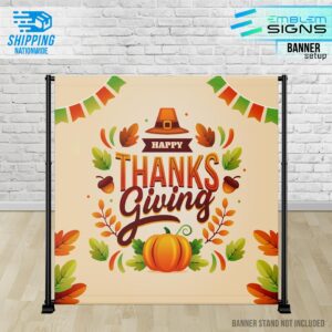 Thanksgiving Glowing Banner