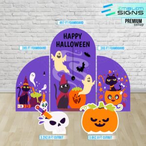Black Cat & Ghost Pumpkin Premium